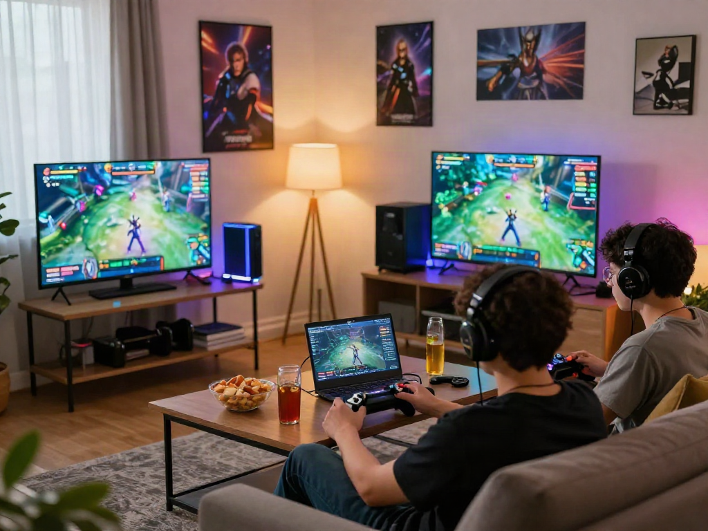 Exciting gaming scene showcasing 토토사이트 검증 먹튀스팟 community engagement in a lively setting.